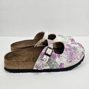Birkenstock Birki's Poem Floral Mules Clogs Slides Shoes Women's Eur 37 US 6 6.5